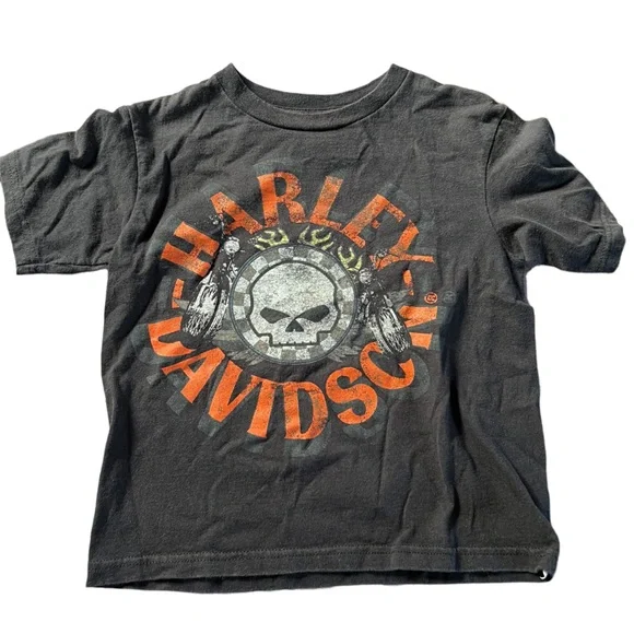 Harley Davidson short sleeve tee size 5/6 Kids - Picture 1 of 3